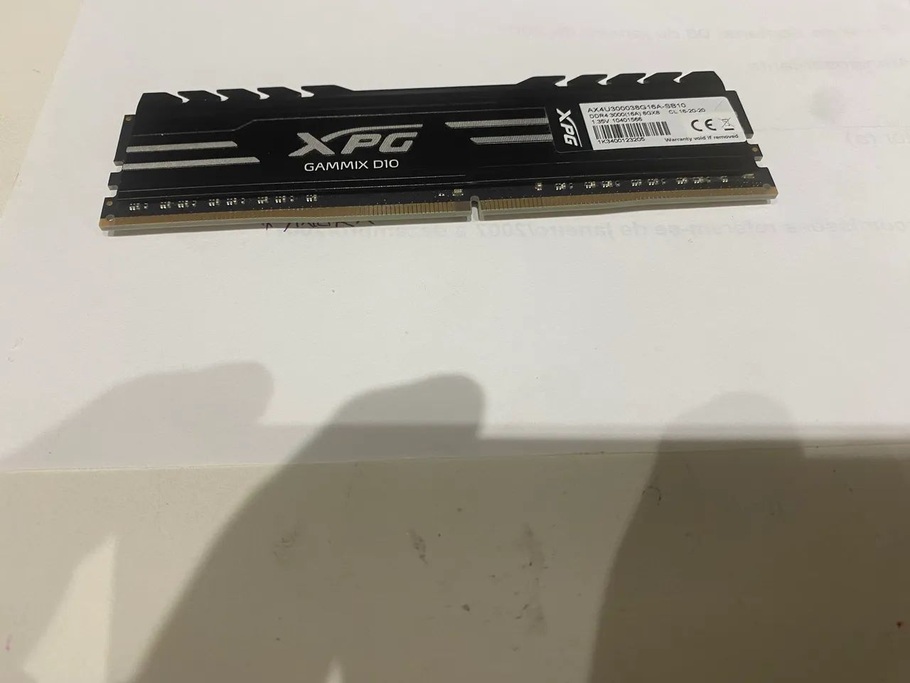 Memória XPG DDR 4 /3000 / 8gb SemiNova - Foto 2