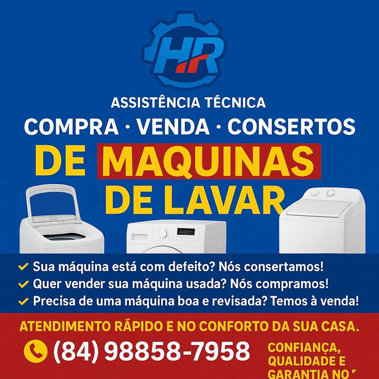 Máquinas de lavar? 