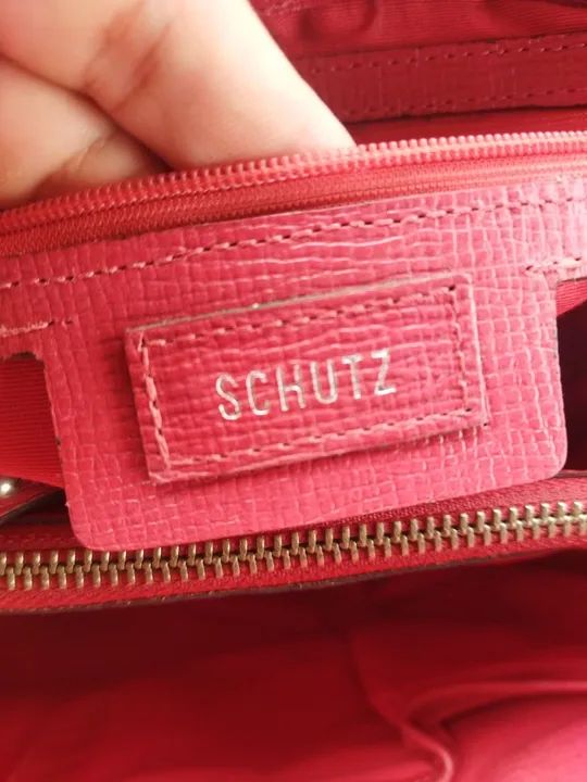 Bolsa de mão vermelha Schutz  - Foto 4
