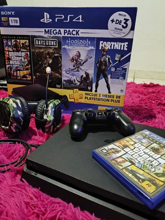 Playstation 4 Mega Pack - Semi novo