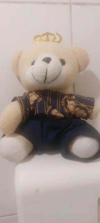 Coelhinho de Pelúcia Branco boneca de pano ursinho de pelúcia  - Foto 6