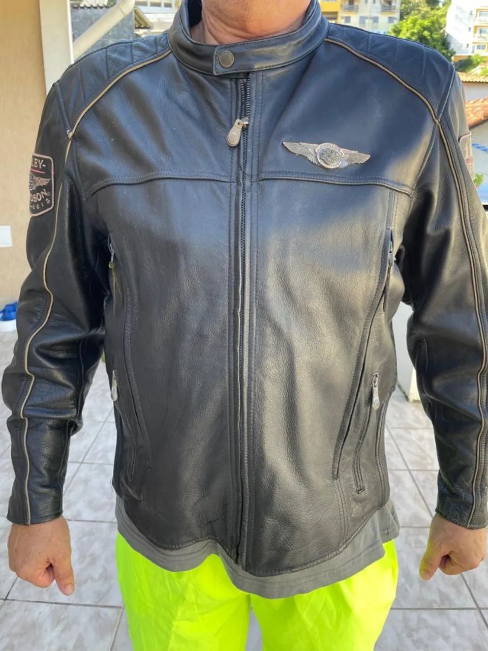 HARLEY-DAVIDSON 110th レザージャケット Jaqueta Harley Davidson de couro edição 110 anos ORIGINAL - Roupas