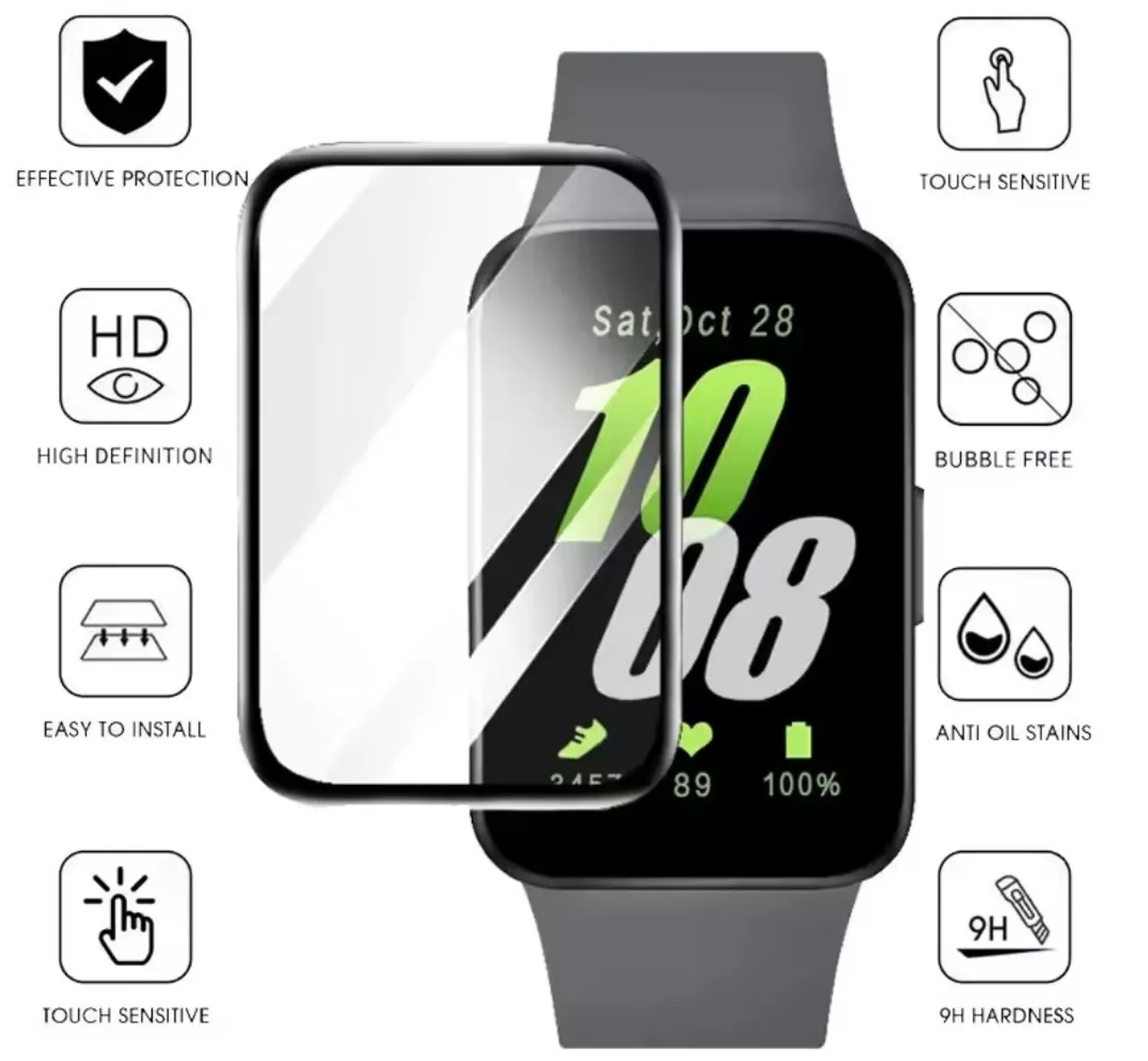 Película protetora para smartwatch Galaxy Fit 3