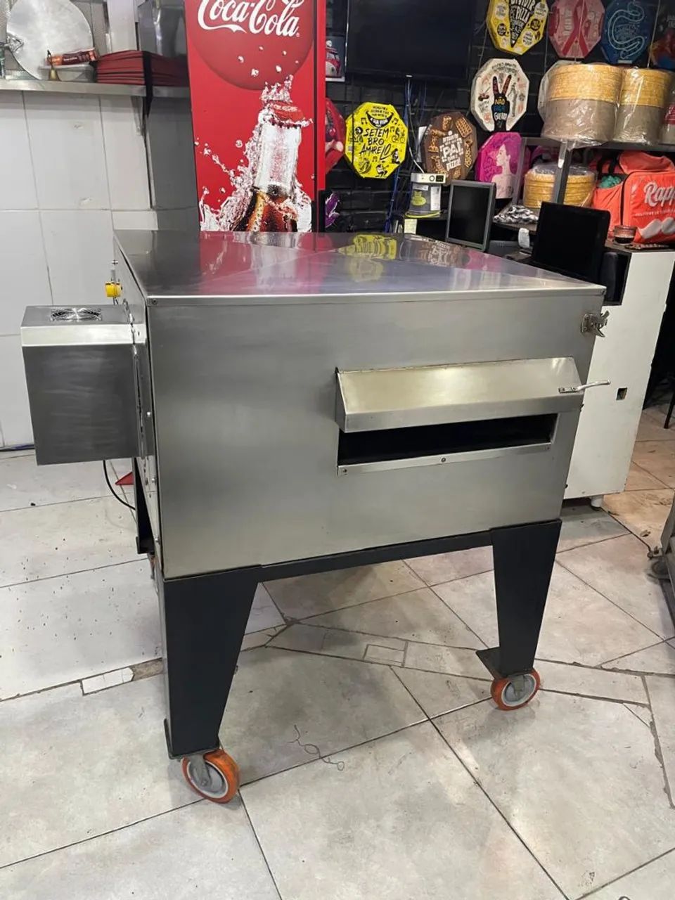 Forno esteira gás para Pizza lanchonete restaurante Industrial - Tupasy Am 55  - Foto 2