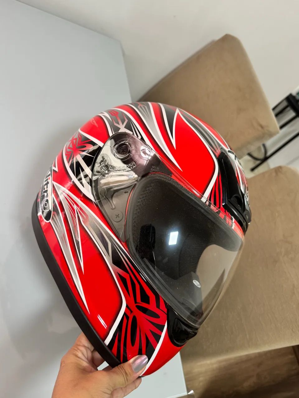 Capacete nitro racing novo 