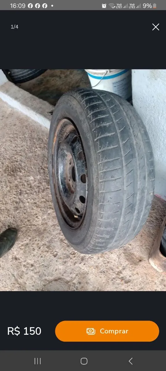 Roda com Pneu Usado