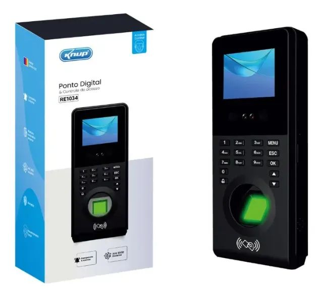  Ponto Digital e Controle de Acesso com Leitura Facial Biométrica Knup KP-RE1034 - WZetta - Foto 6