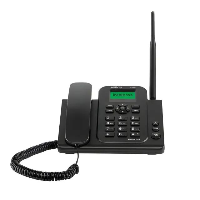 Fone rural longo alcançe c/antena 2 chip 2g Intelbras 