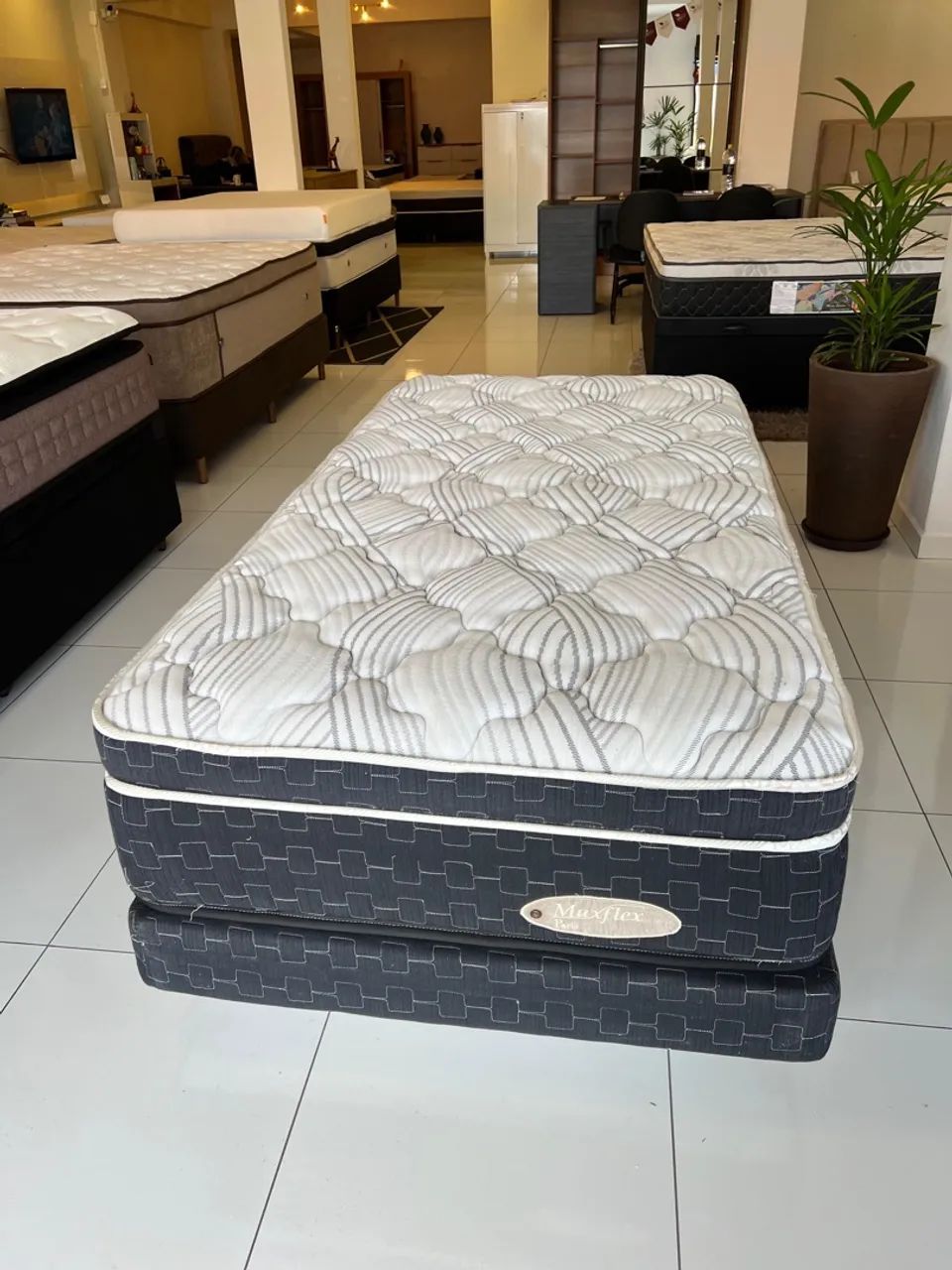 Cama de solteiro Maxflex Seminovo - ENTREGAMOS  - Foto 3