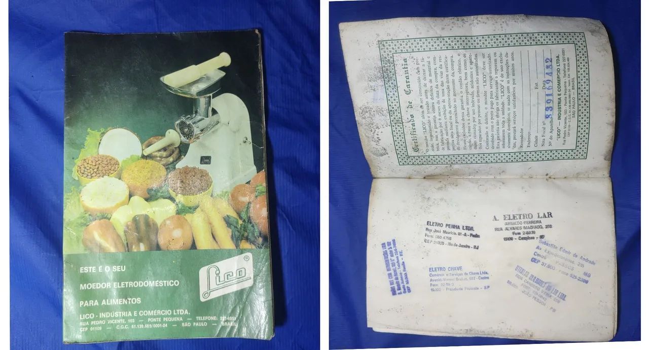 Moedor de carne Lico Lico anos 50, com MANUAL, FUNCIONANDO, Antigo - Foto 5
