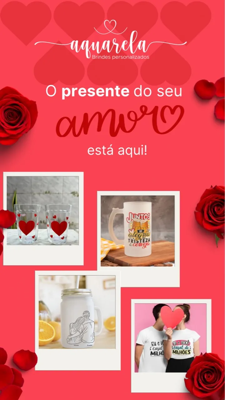 Presentes Personalizados para o Dia dos Namorados