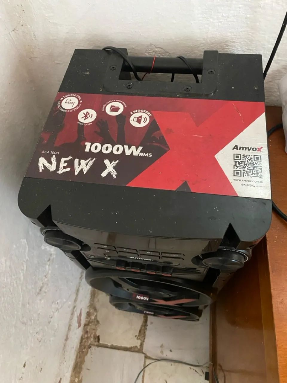 Caixa de Som Amvox 1000W RMS - 2 Woofers - Foto 3