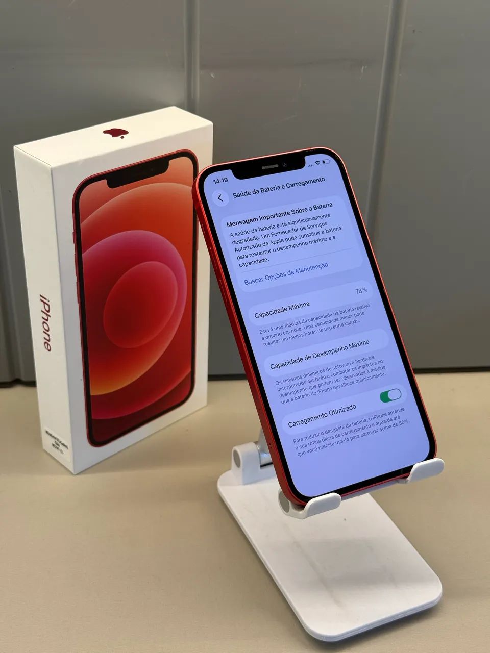 iPhone 12 64gb Vermelho Semi Novo | Loja Física - Celulares e