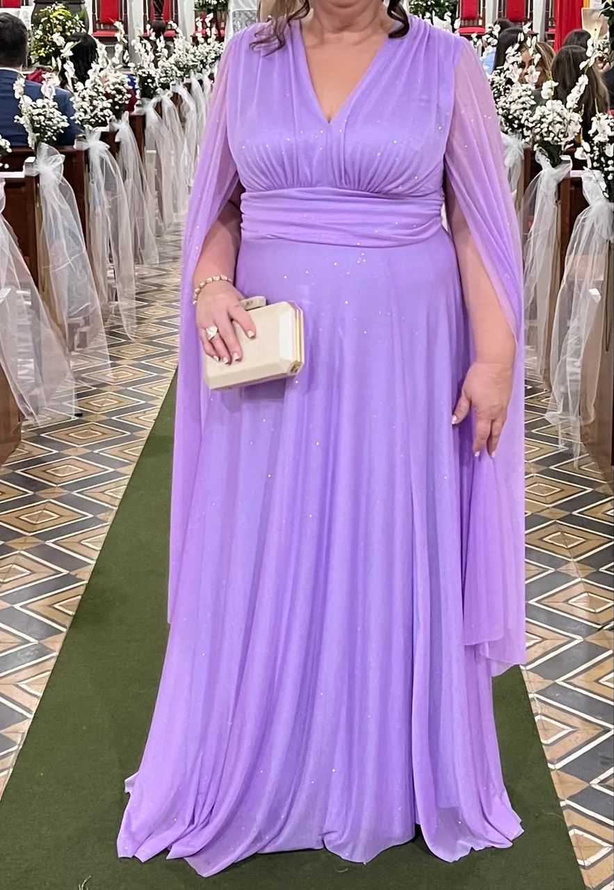 Vestido de festa cor lavanda