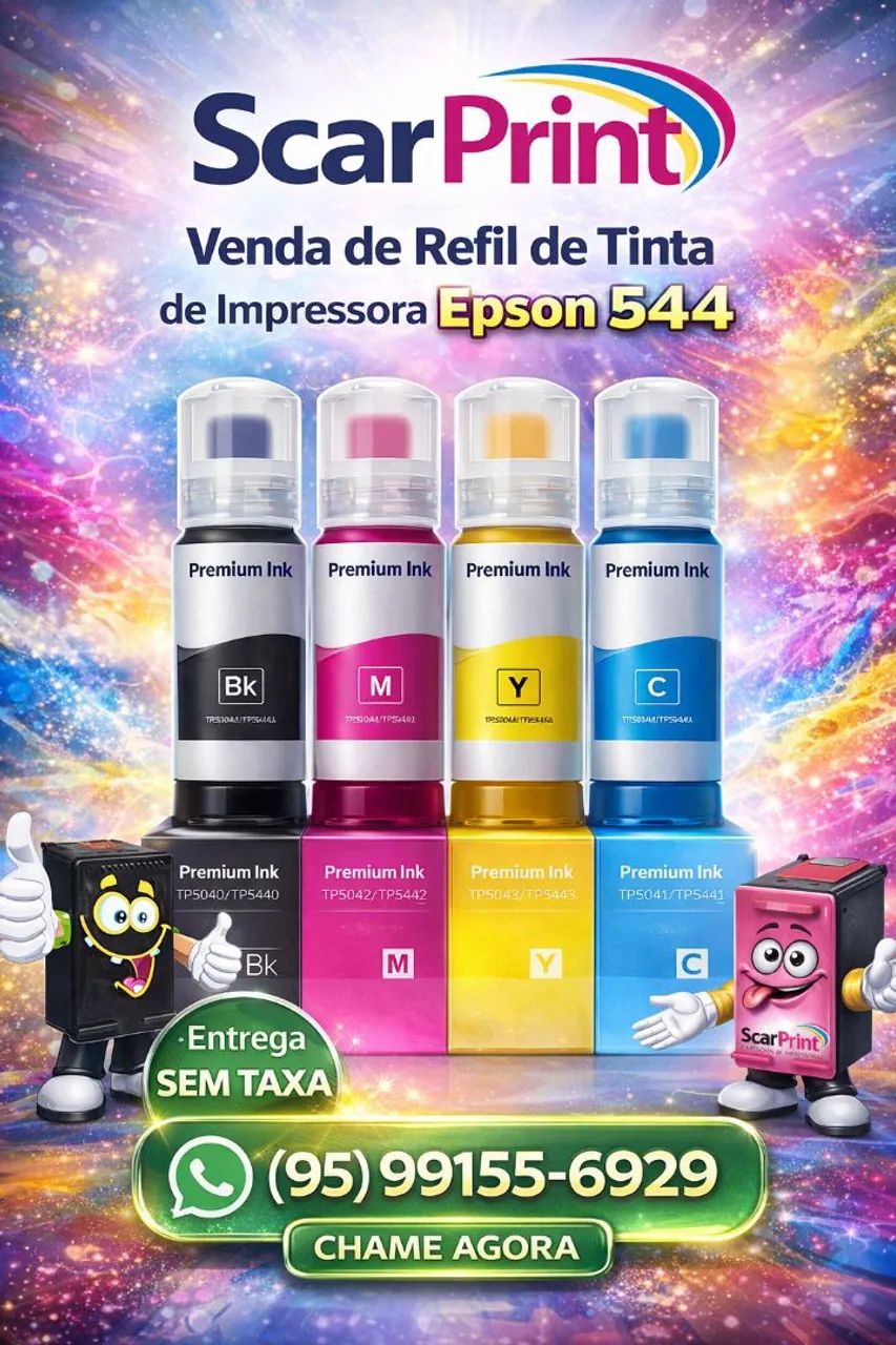 Entrega sem taxa refil de tintas de impressoras temos todos os modelos 