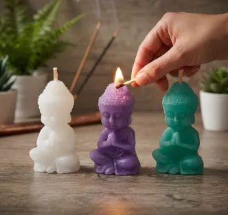 Produto: Vela decorativa e aromática - Buda