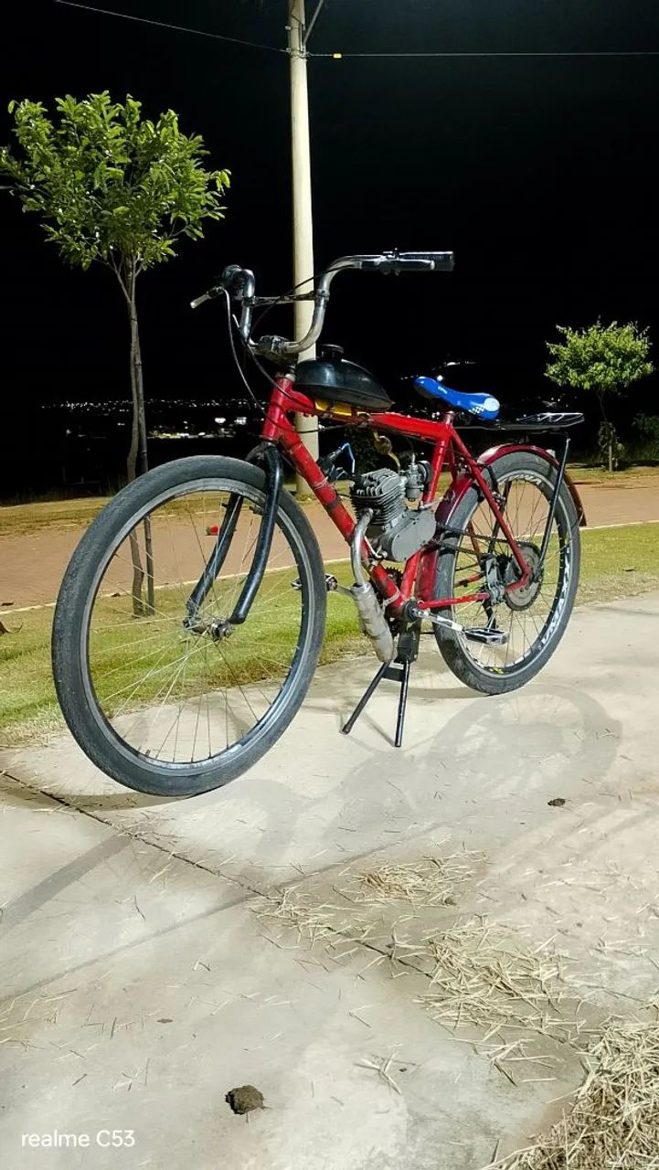 Bicicleta motorizada passo cartão e divido 