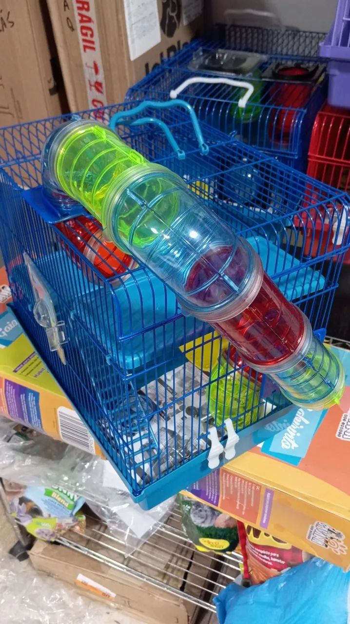 Gaiola com Tubos para hamster e roedores , a pronta entrega! - Foto 2