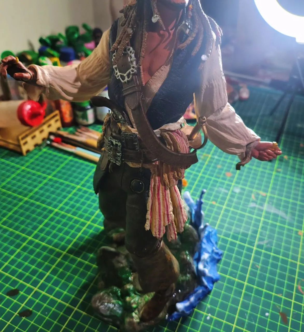 Jack Sparrow Estatueta Action figure boneco de ação  - Foto 3