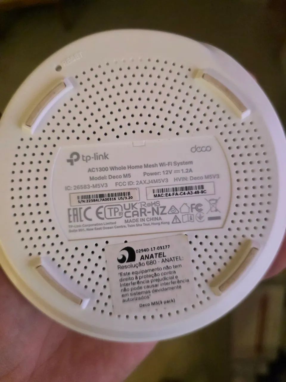 REDE MESH TP LINK DECO M5 AC1300 KIT COM 3 - Foto 2