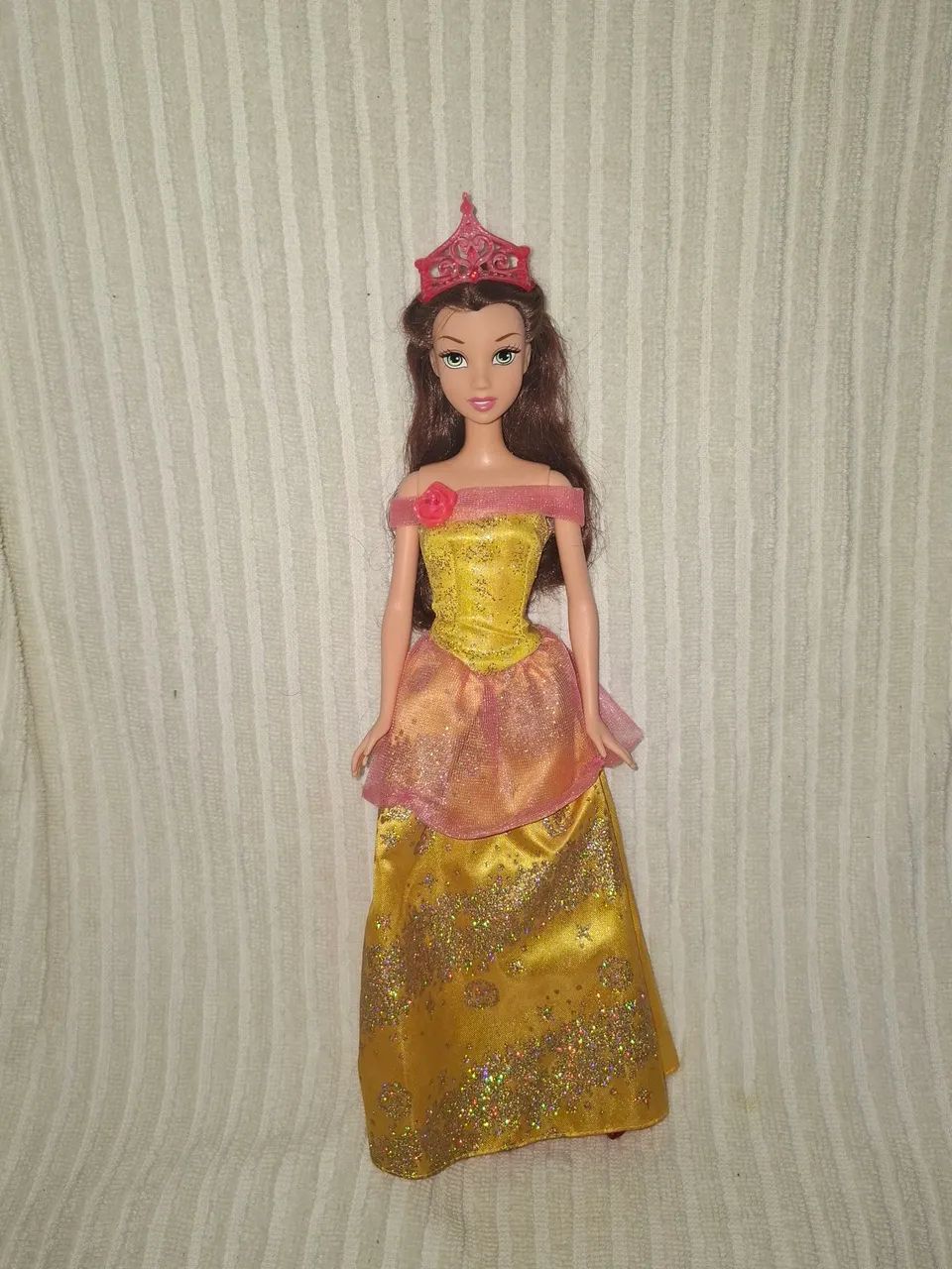 Boneca Bela Sparkling Da Bela E Fera Mattel Disney 2011 <br>