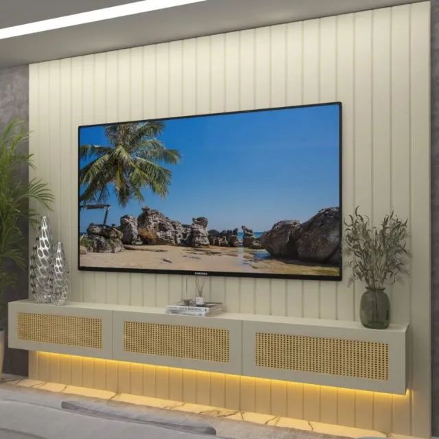 HOME MAJESTADE 2,30M COM NICHO NATIVE 100% MDF. PRONTA ENTREGA. - Foto 3