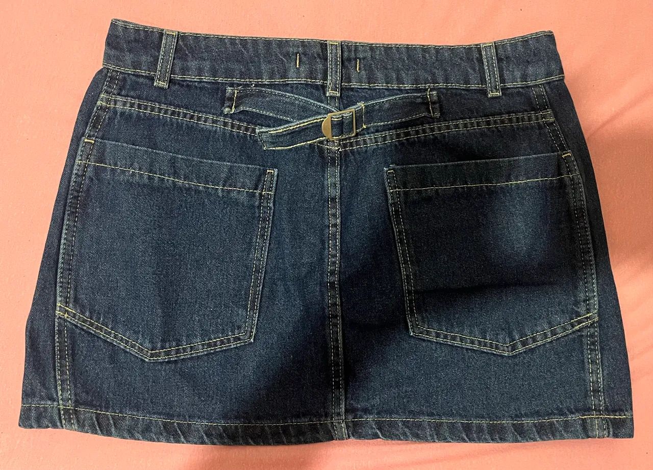 Saia jeans nova tam 42 - Foto 2