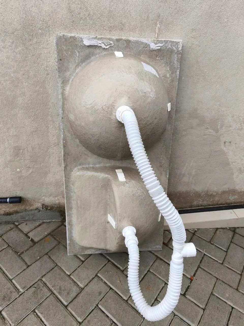 Tanque duplo mármore sintético 1,10 x 54 cm - Foto 2