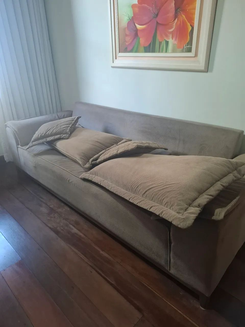 Sofa 4 lugares Madeira Maciça  - Foto 5