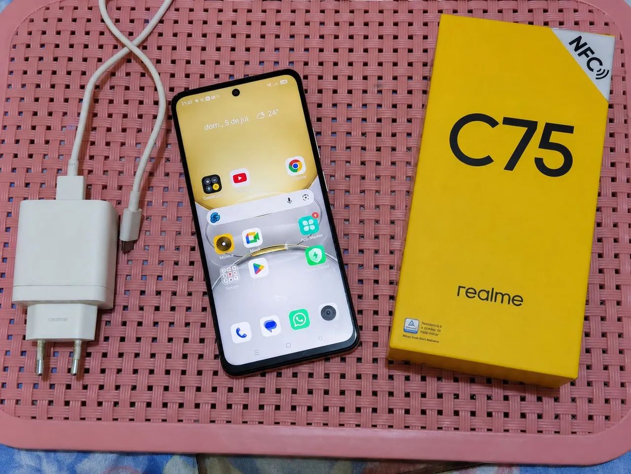 256GB REALME C75 COM NFC RESISTÊNCIA ÁGUA  - Foto 3