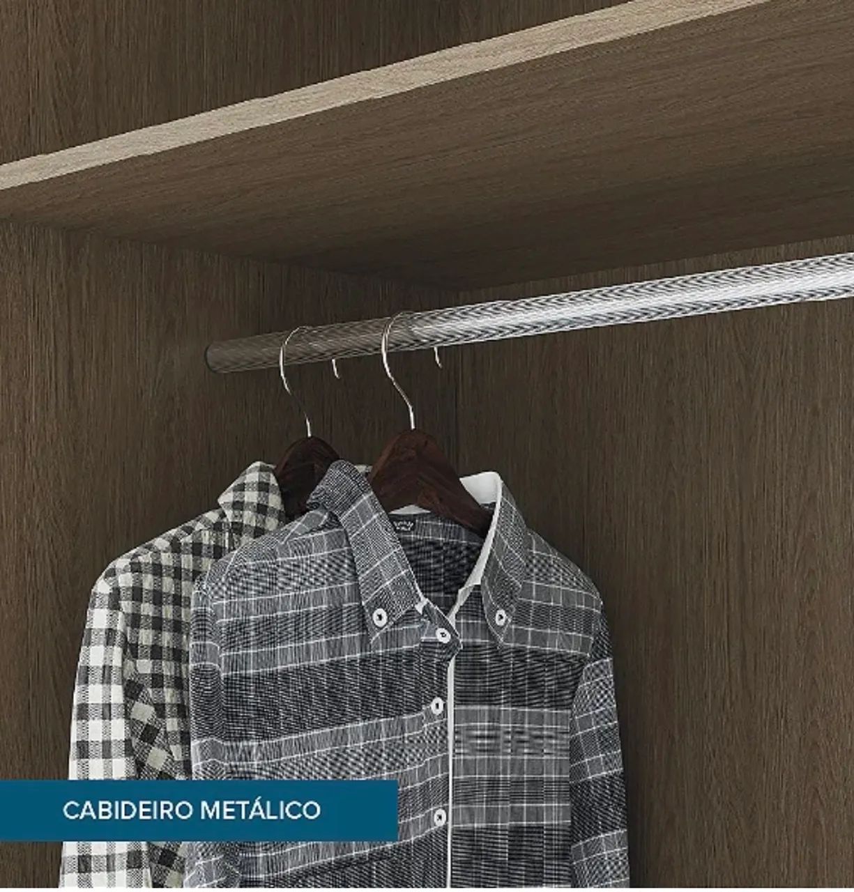 Armário guarda roupa Rimo com espelho  - Foto 5