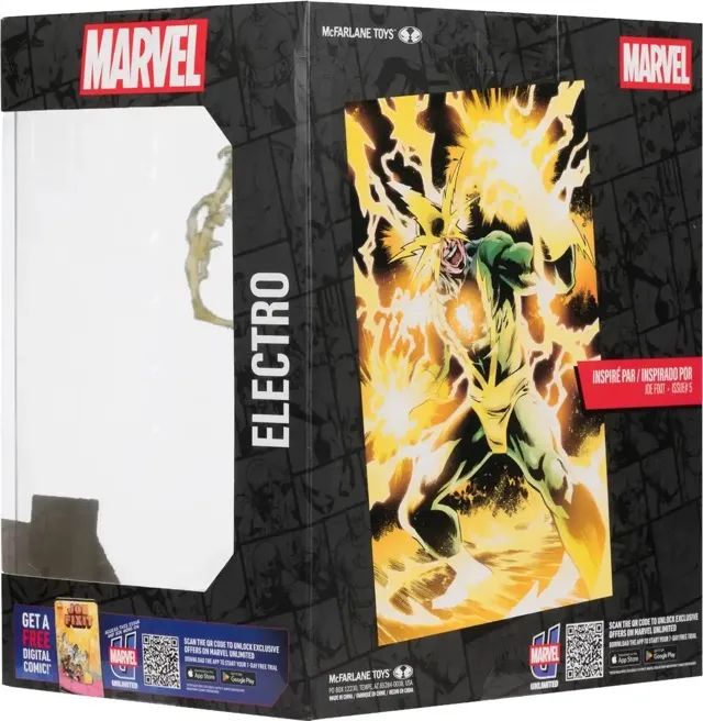 Mcfarlane Marvel Electro 1.10 (novo e lacrado) - Foto 2