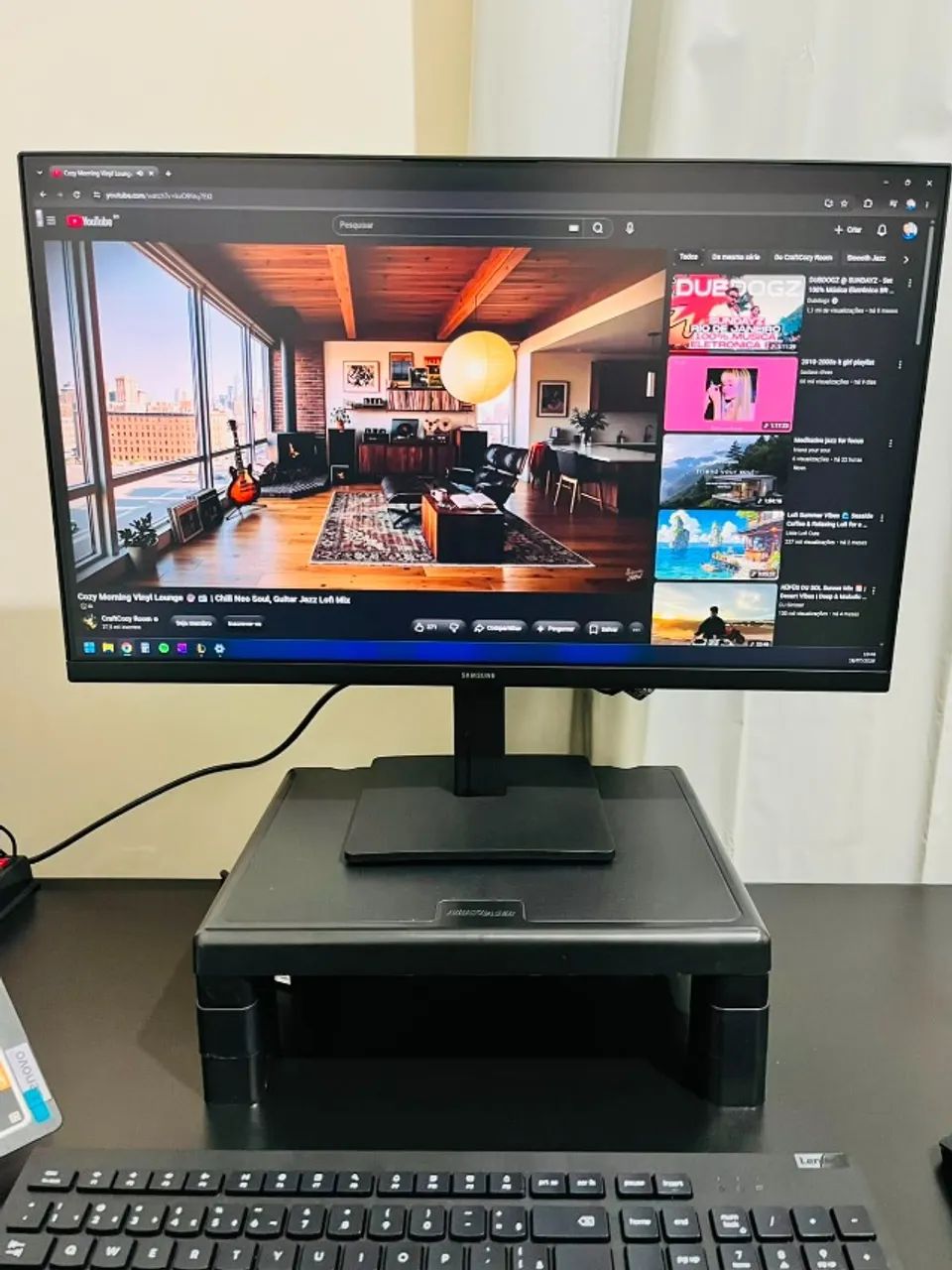 Monitor Gamer SAMSUNG - 24" Polegadas - SEMINOVO - 100 Hz, HDMI-VGA  - Foto 5