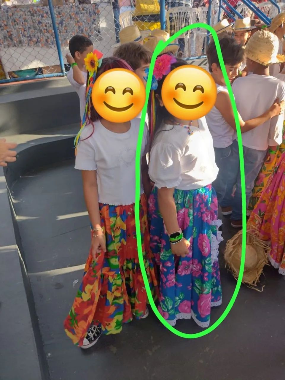 Saia Carimbó Infantil + Lenço  - Foto 2