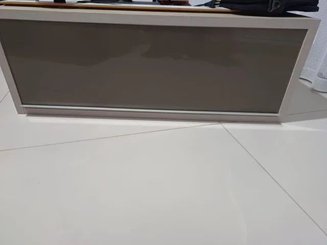 Armario Aereo em MDF com porta de vidro