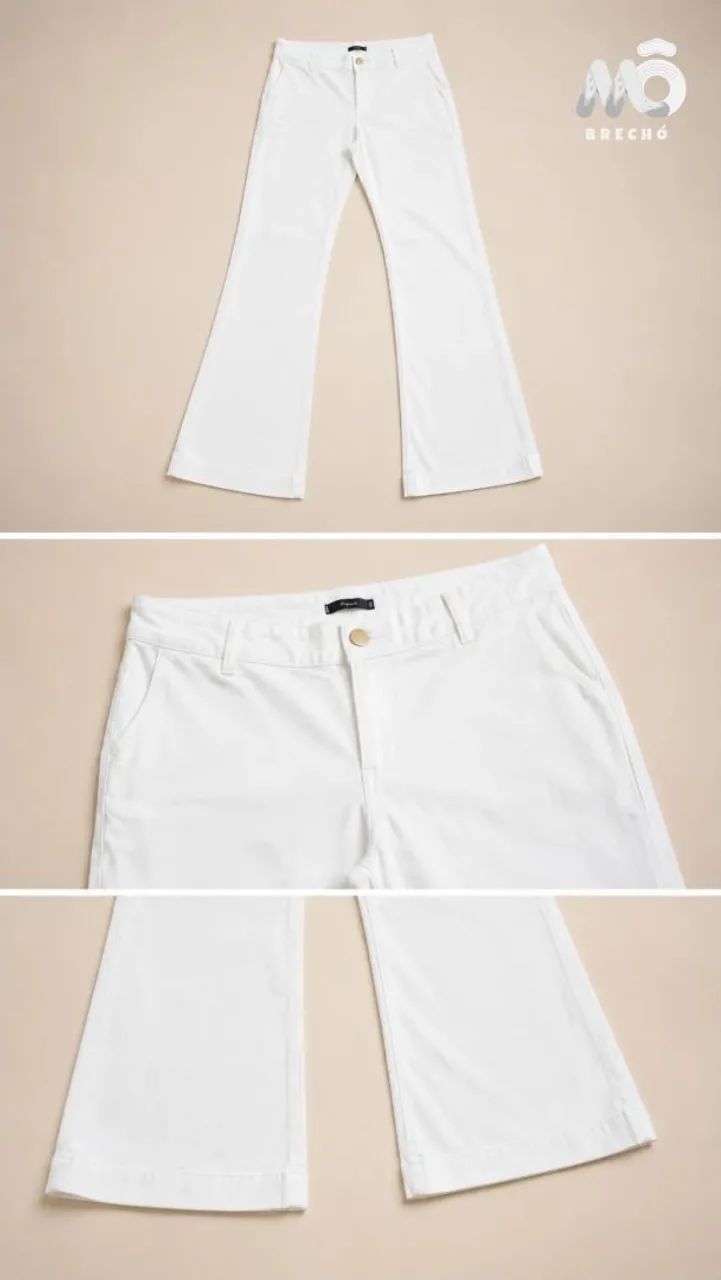 Calça flare branca  - Foto 2