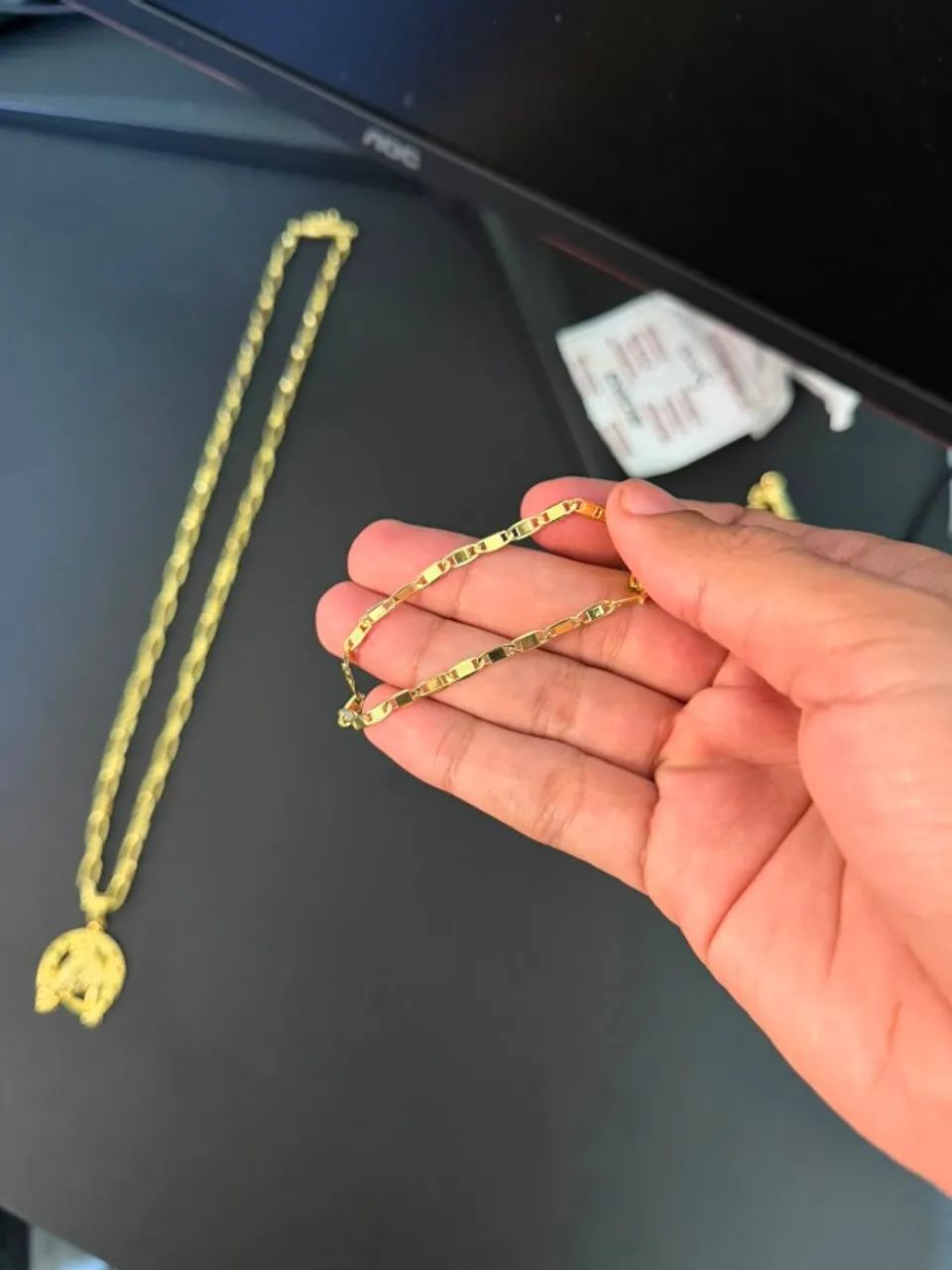 Pulseira banhada a ouro 18K