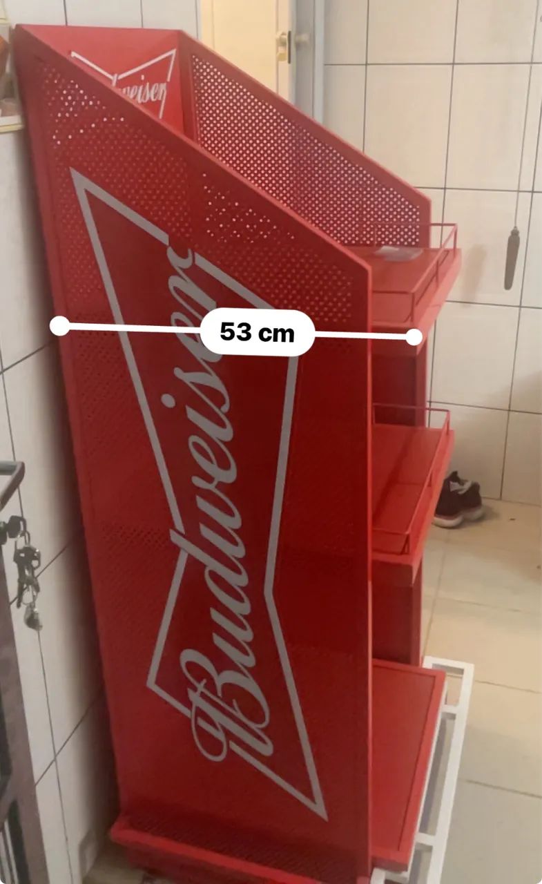 expositor promocional de metal da marca Budweiser - Foto 5