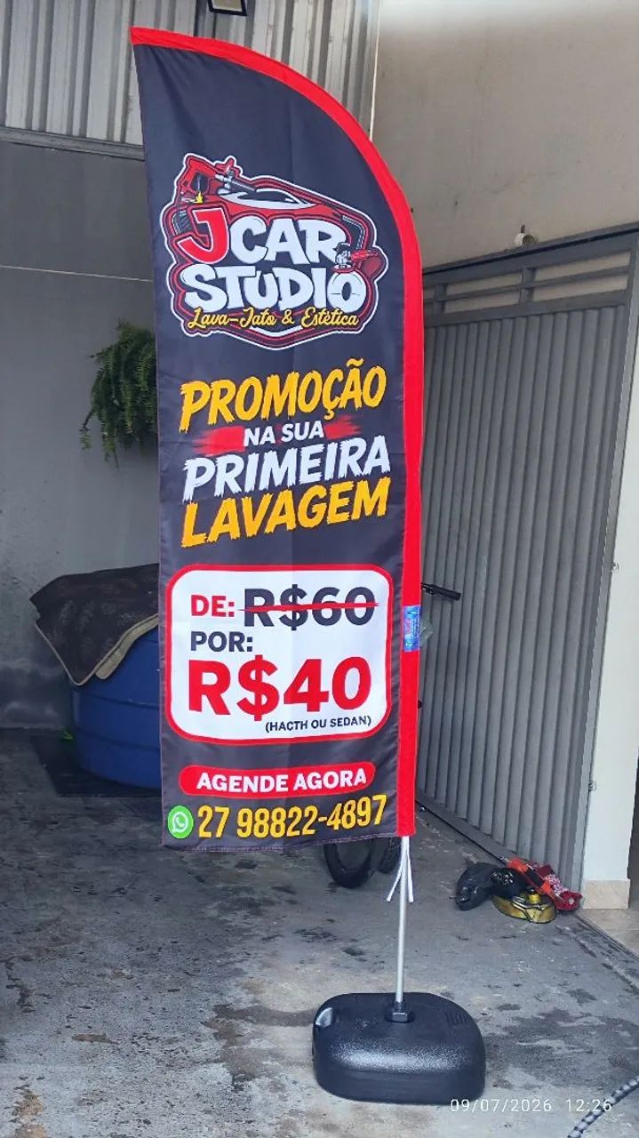 Wind banner na promoção 