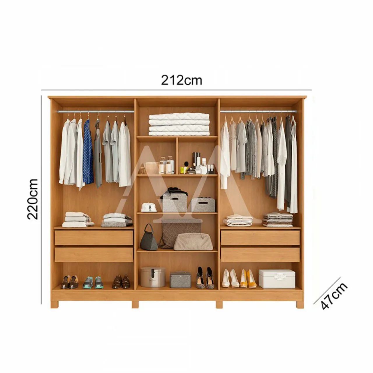Guarda roupas clássico MDF 2,12m  - Foto 2
