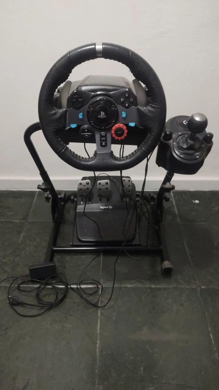 Logitech g29 completo com volante,cambio manual , pedais e cockpit - Foto 2