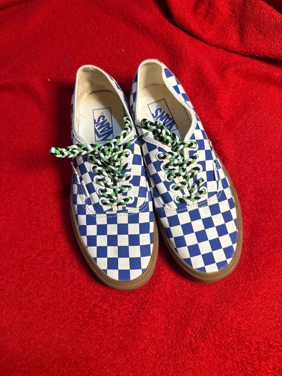 Tênis vans authentic blue white original 