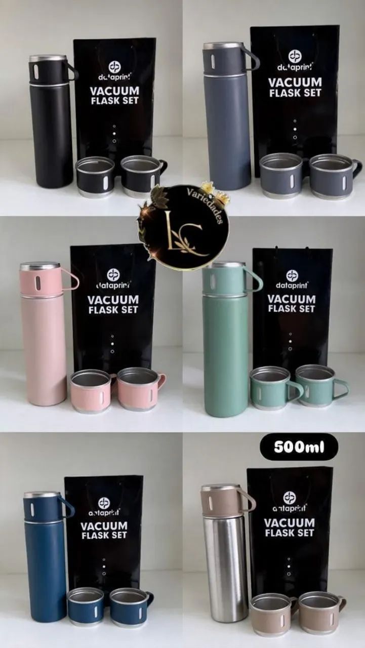 Kit garrafa e caneca