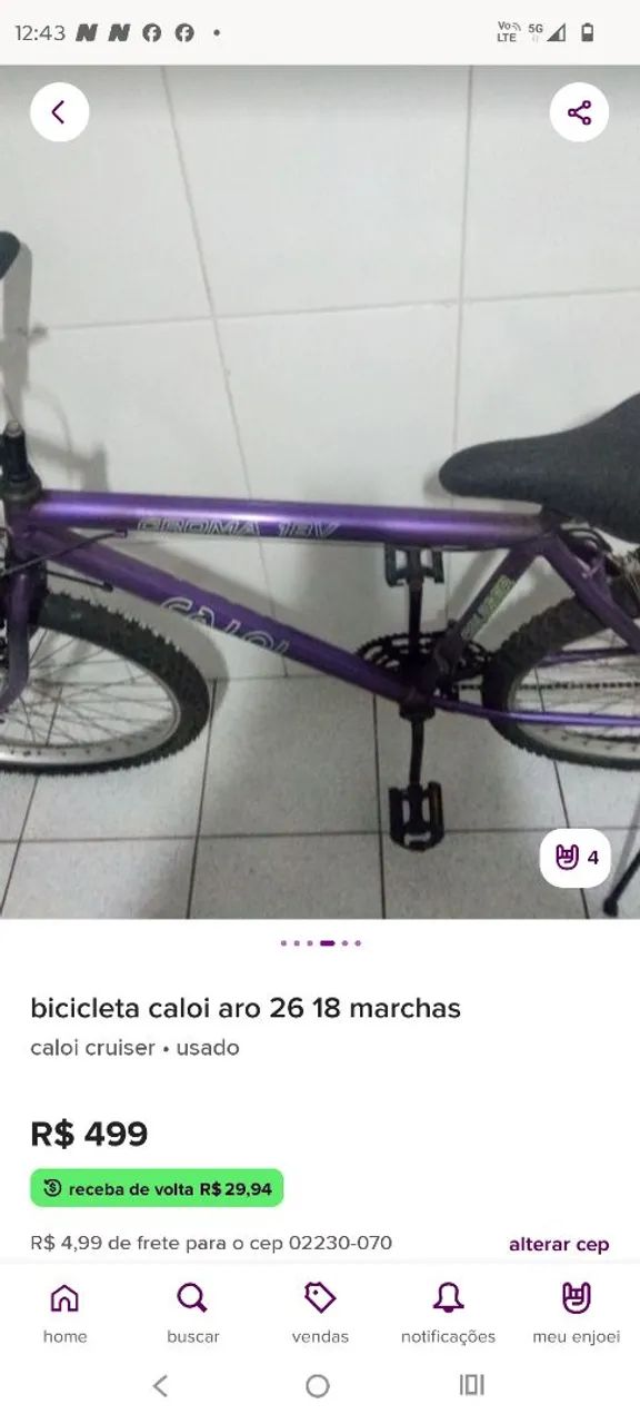 Bicicleta Caloi Cruise  - Foto 3