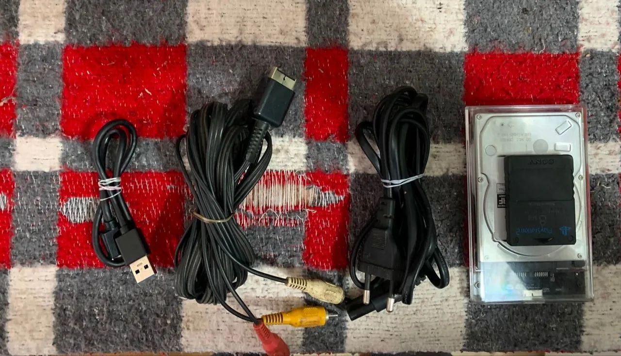 Playstation 2 Slim - Completo Com 2 Controles E Acessórios - Foto 3