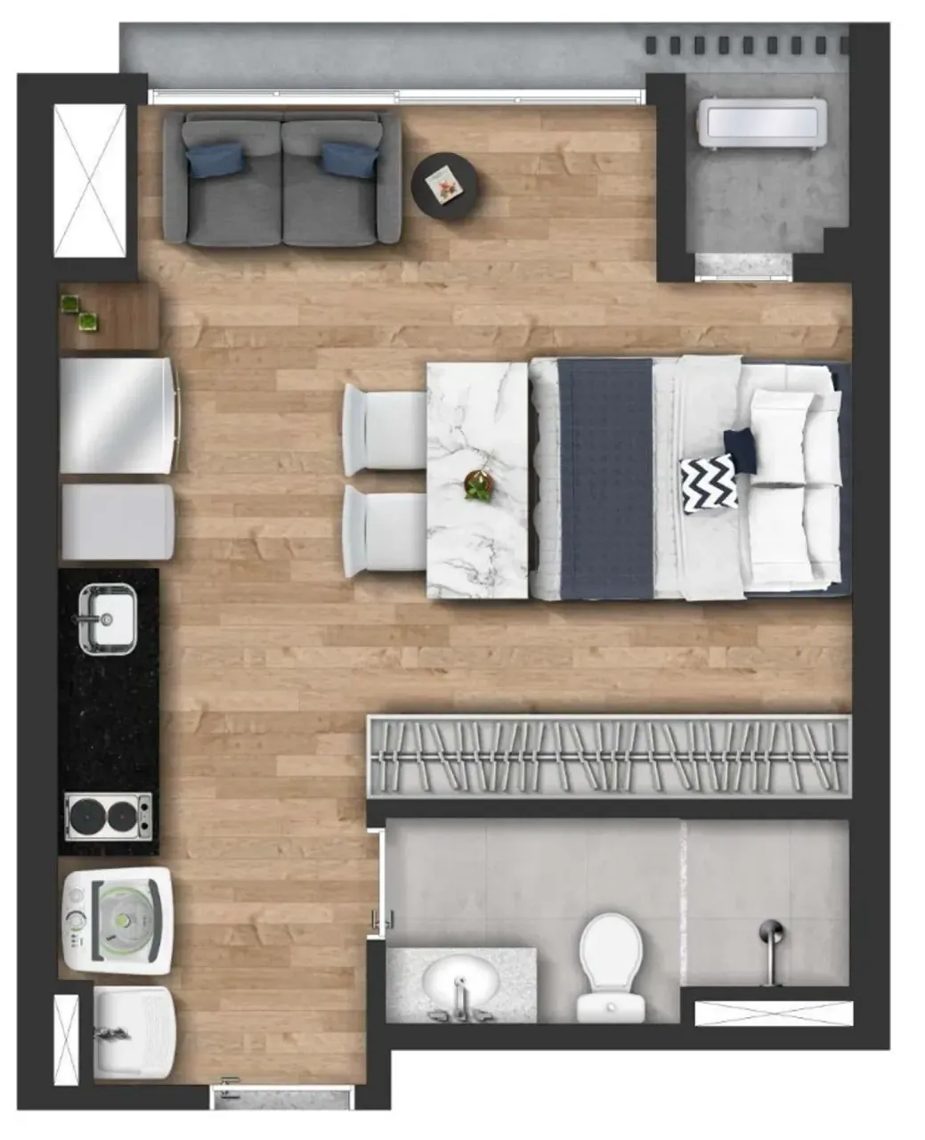 PLANTA 29m²