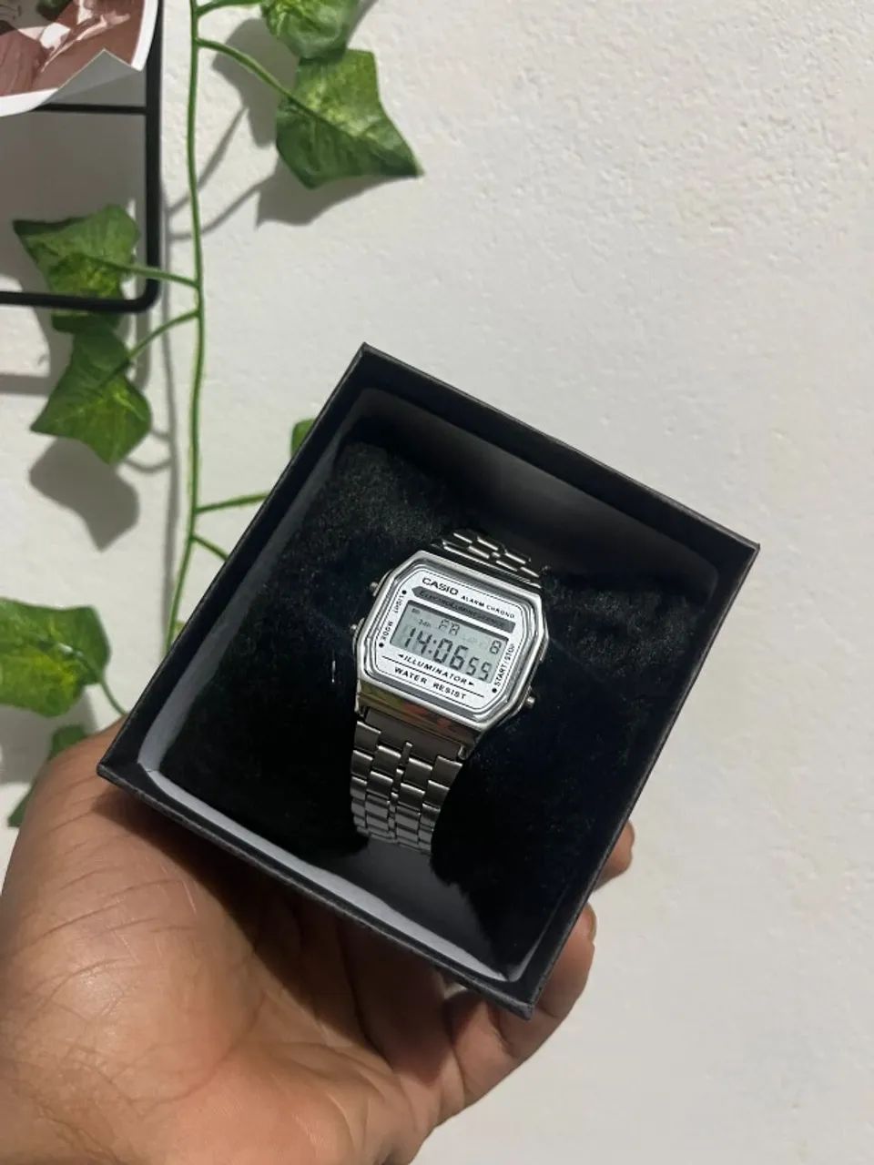 Relógio Casio Retro Vintage Prata Unissex - Foto 4