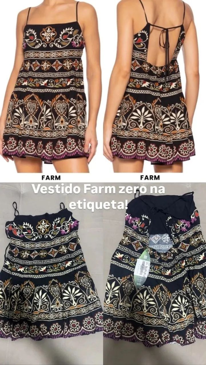 VESTIDO FARM ZERO NA ETIQUETA
