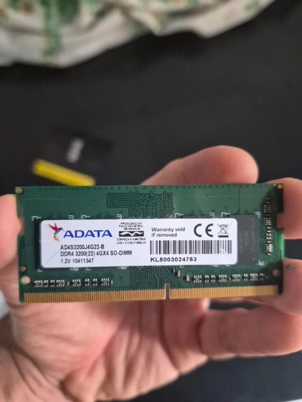 Memória RAM Notebook  ADATA 4GB DDR4 3200MHz SO-DIMM - Foto 3