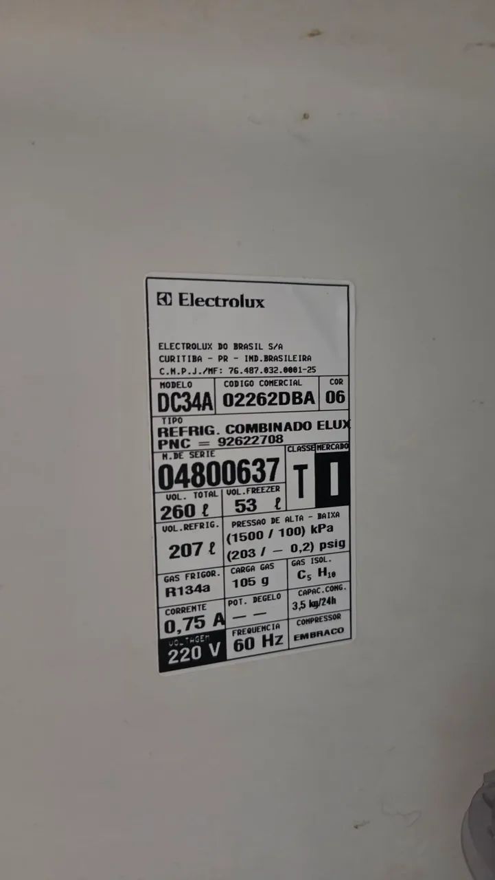 Geladeira 260 Litros Electrolux DC34A - Foto 5